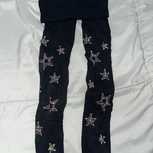 Black Star Embellished Leggings
